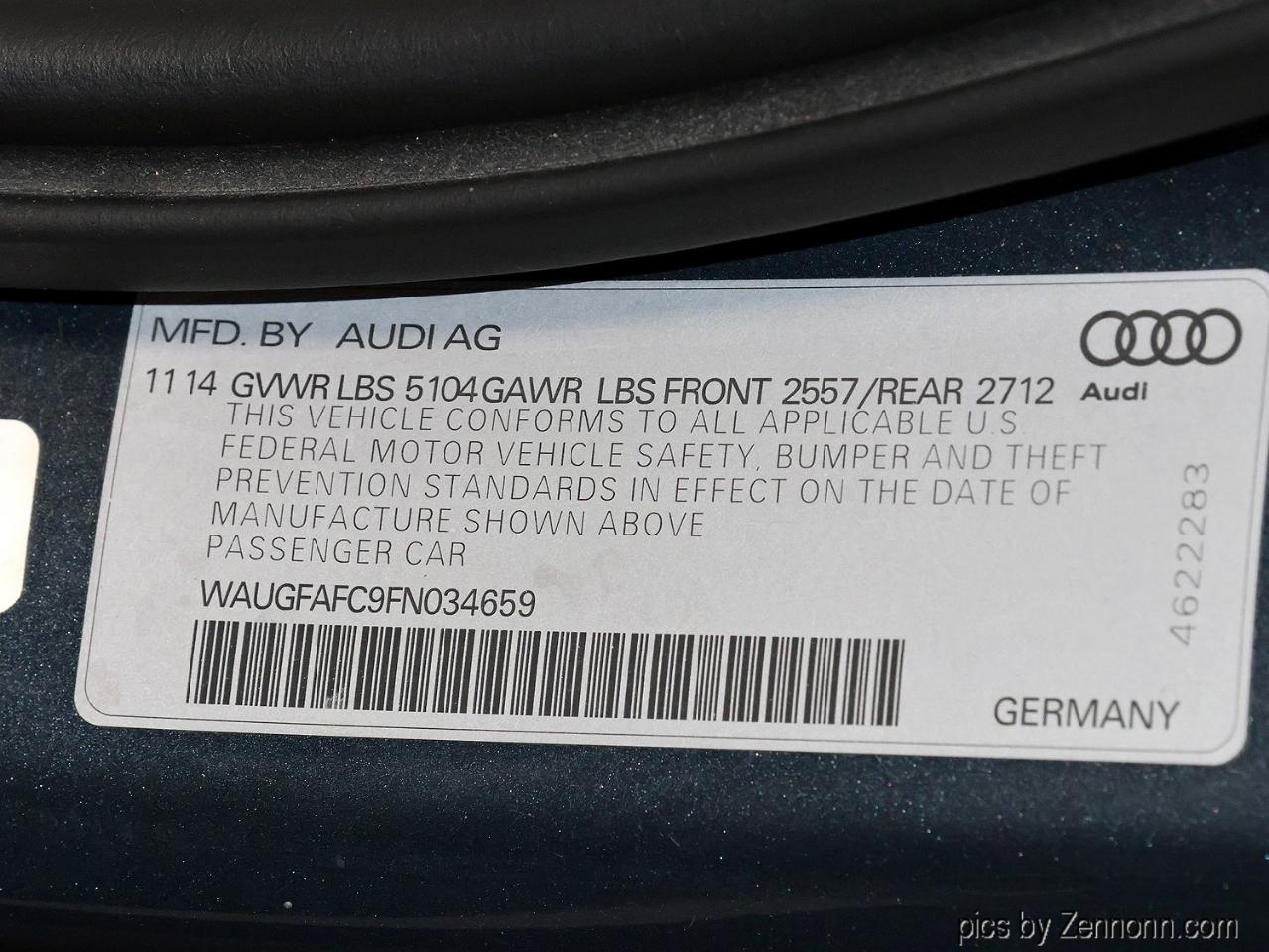 Audi A6 4dr Sdn quattro 2.0T Premium Plus 2015