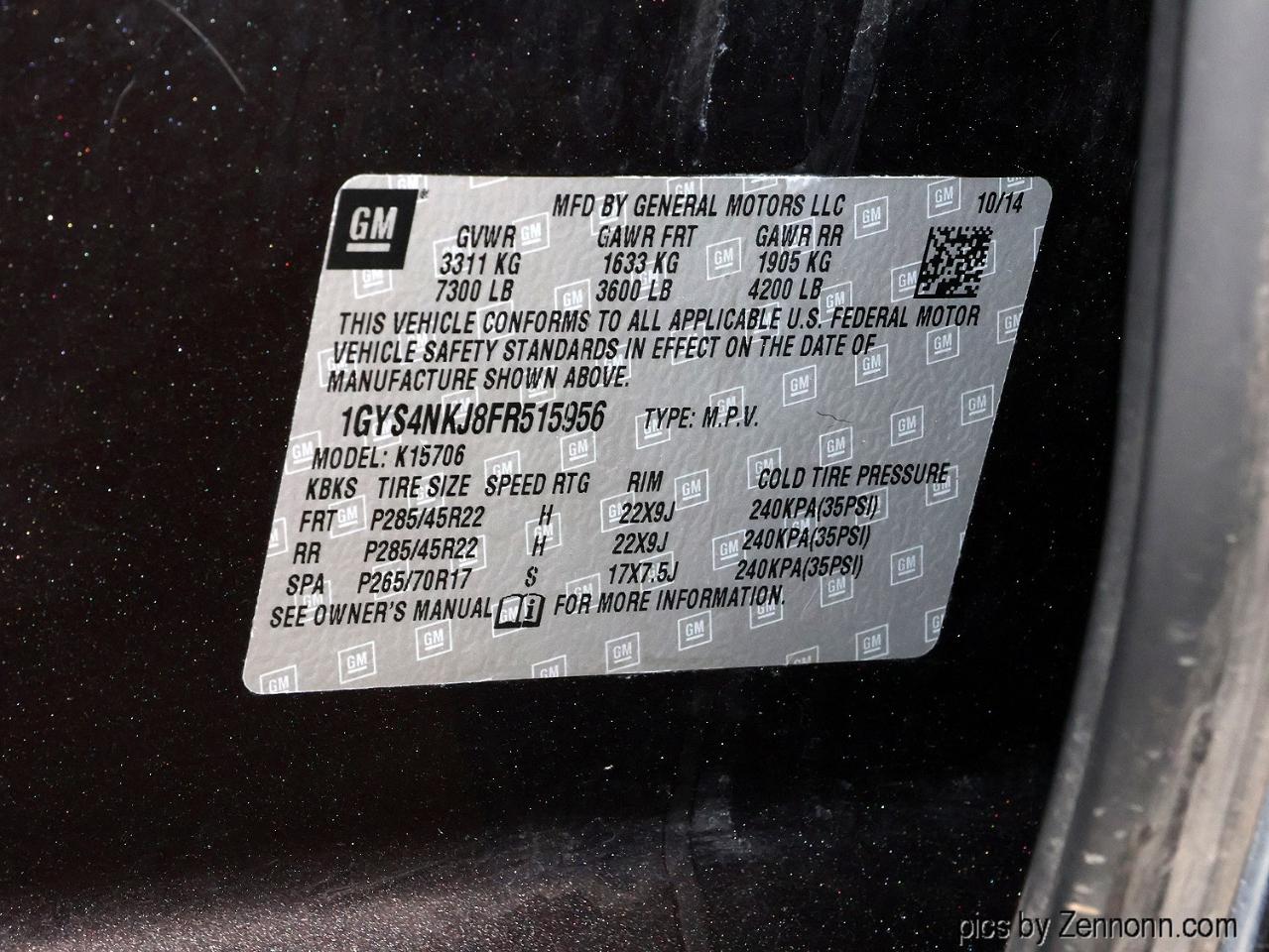 Cadillac Escalade 4WD 4dr Premium 2015