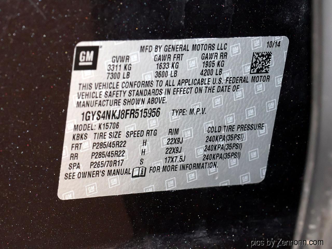 Cadillac Escalade 4WD 4dr Premium 2015