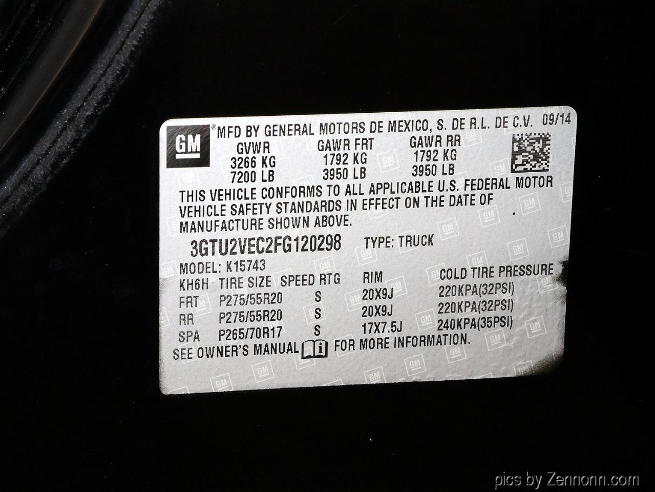 GMC Sierra 1500 4WD Crew Cab 153.0" SLT 2015
