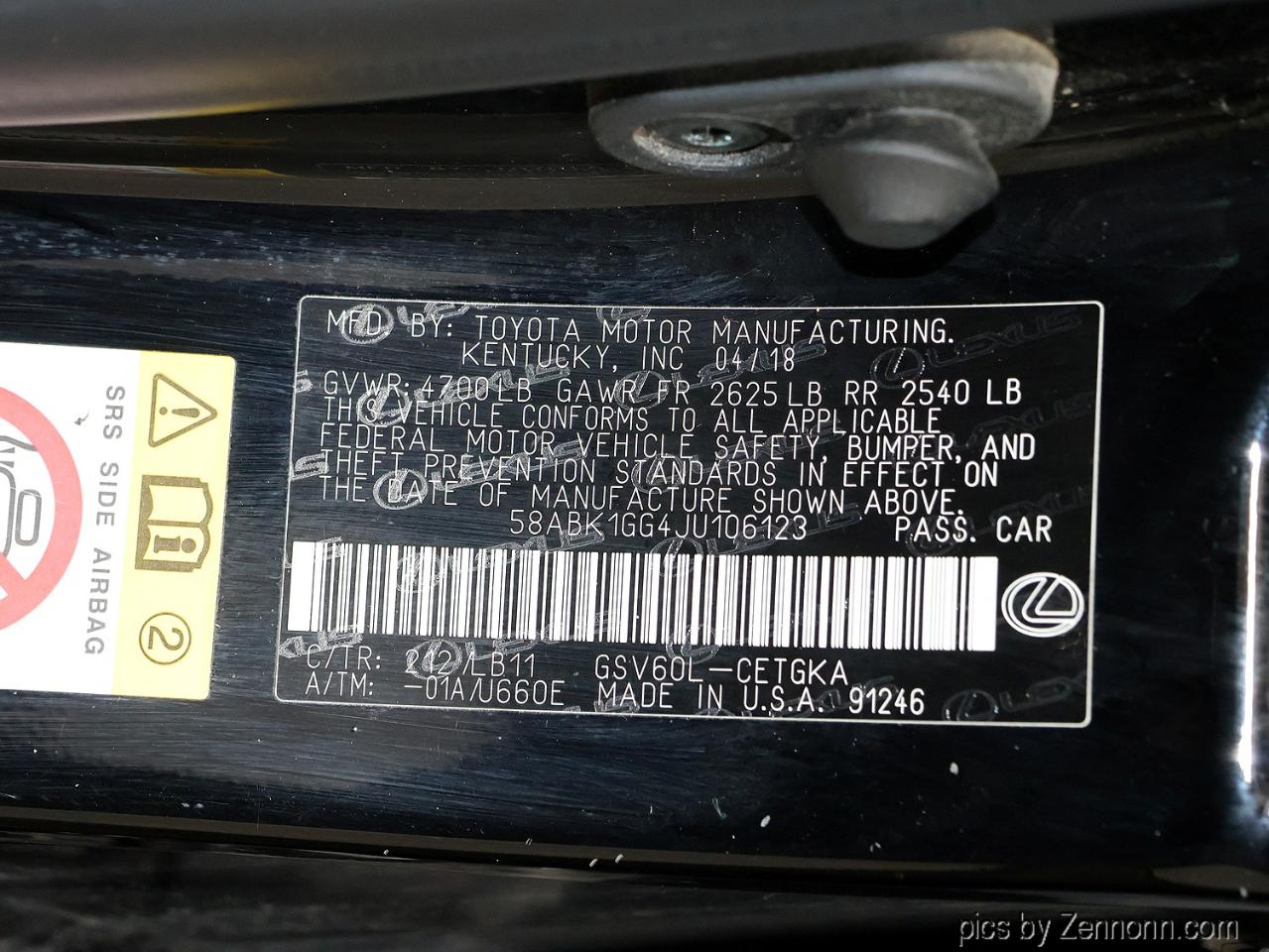Lexus ES ES 350 FWD 2018