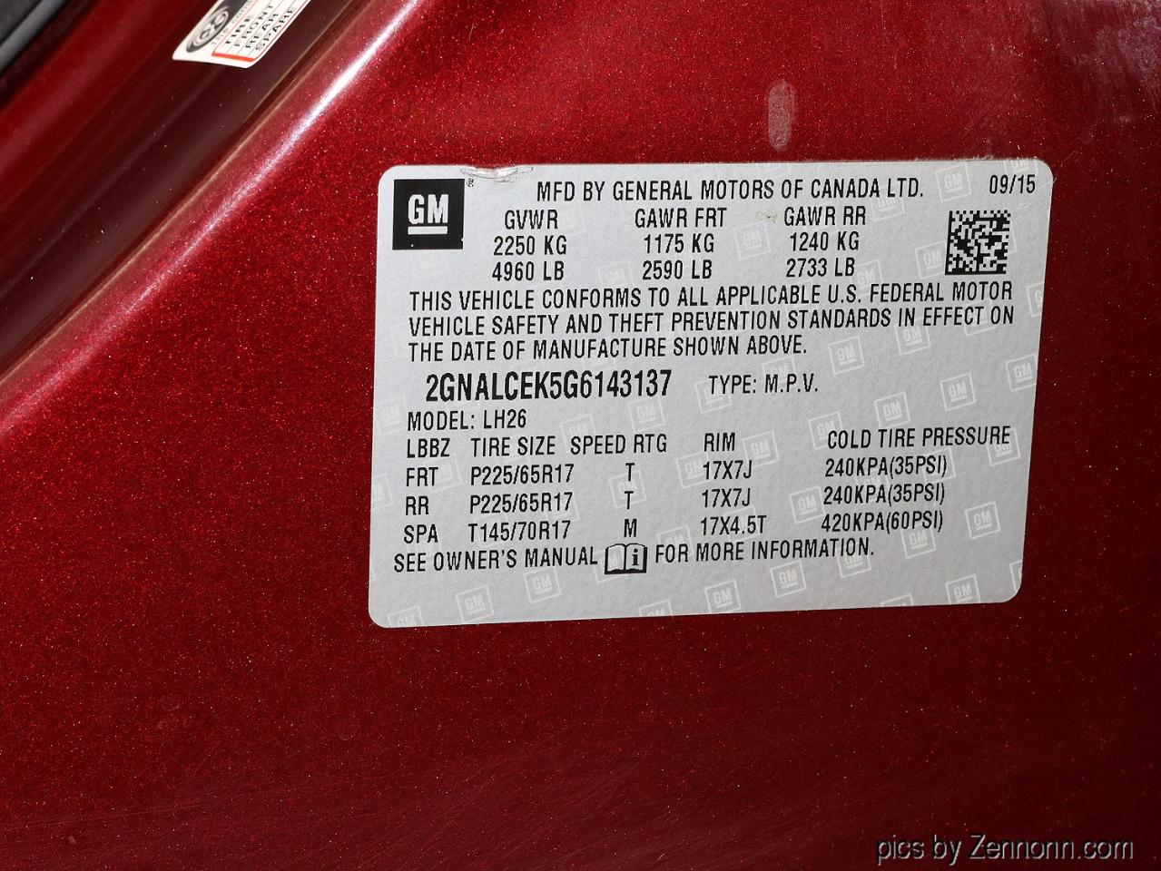 Chevrolet Equinox FWD 4dr LT 2016
