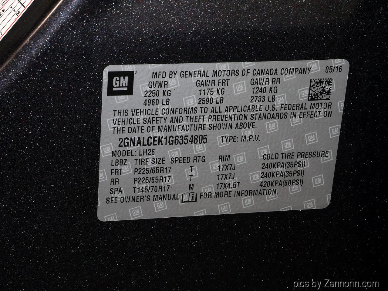 Chevrolet Equinox FWD 4dr LT 2016