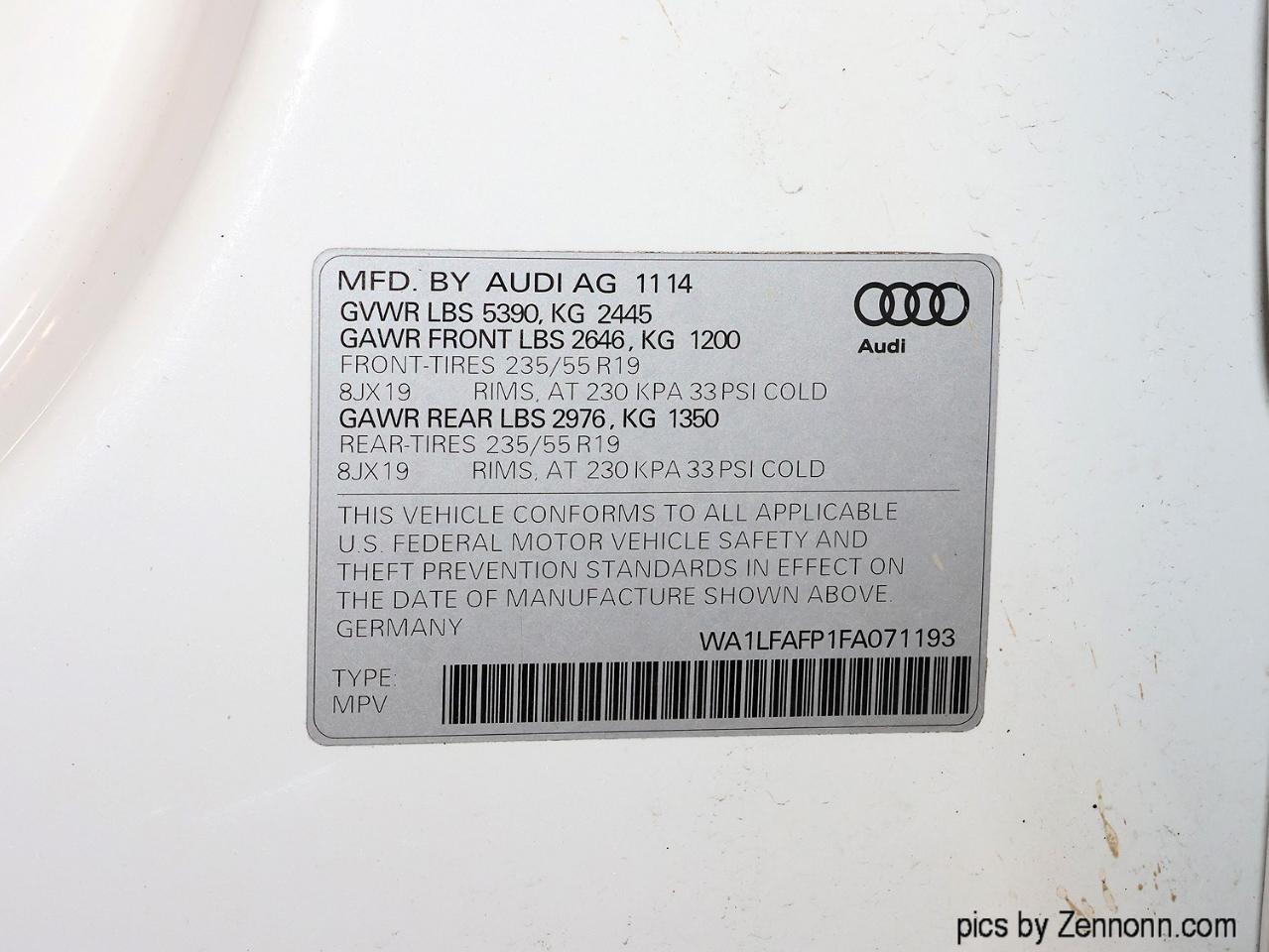 Audi Q5 quattro 4dr 2.0T Premium Plus 2015