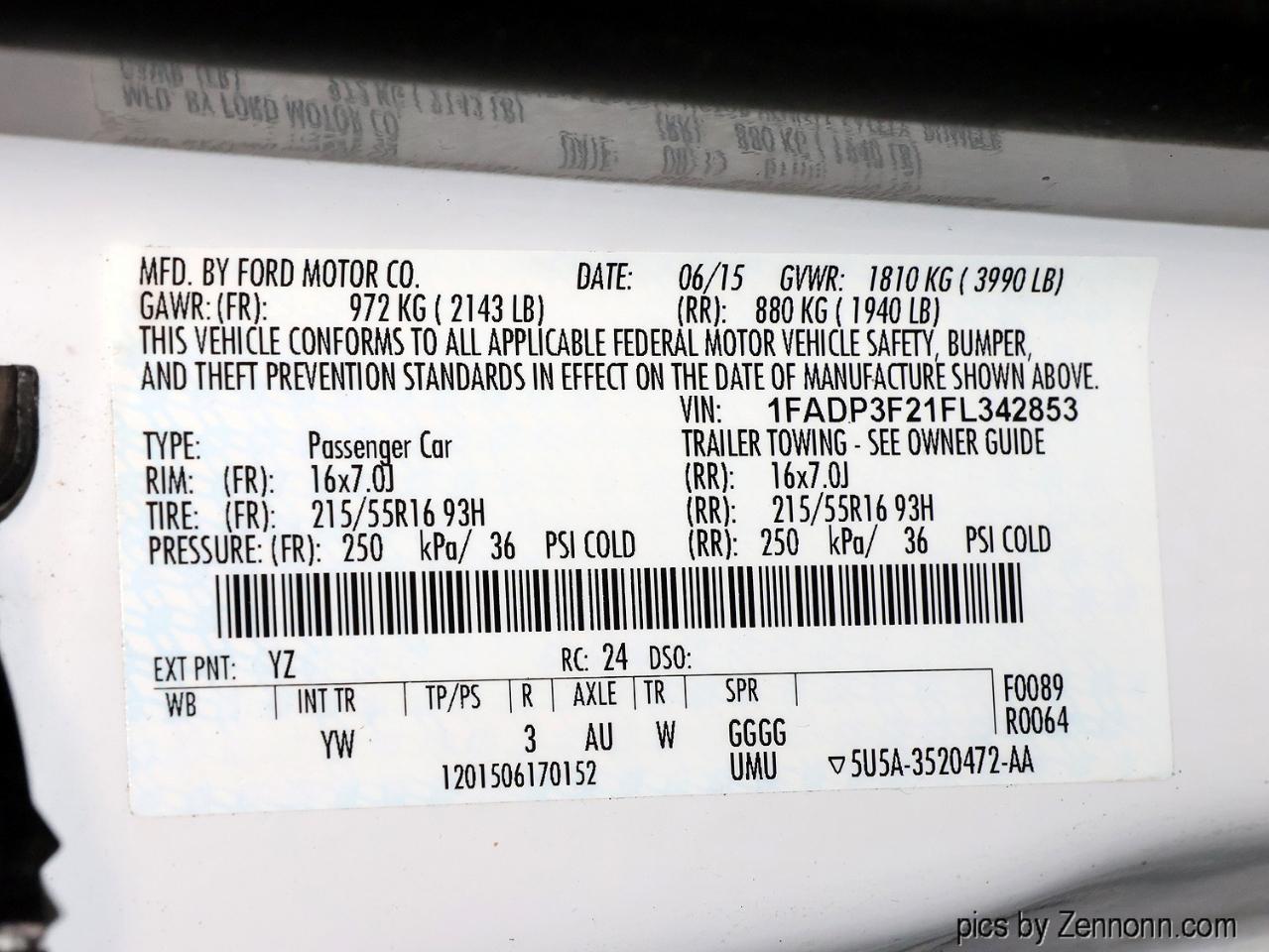 Ford Focus 4dr Sdn SE 2015