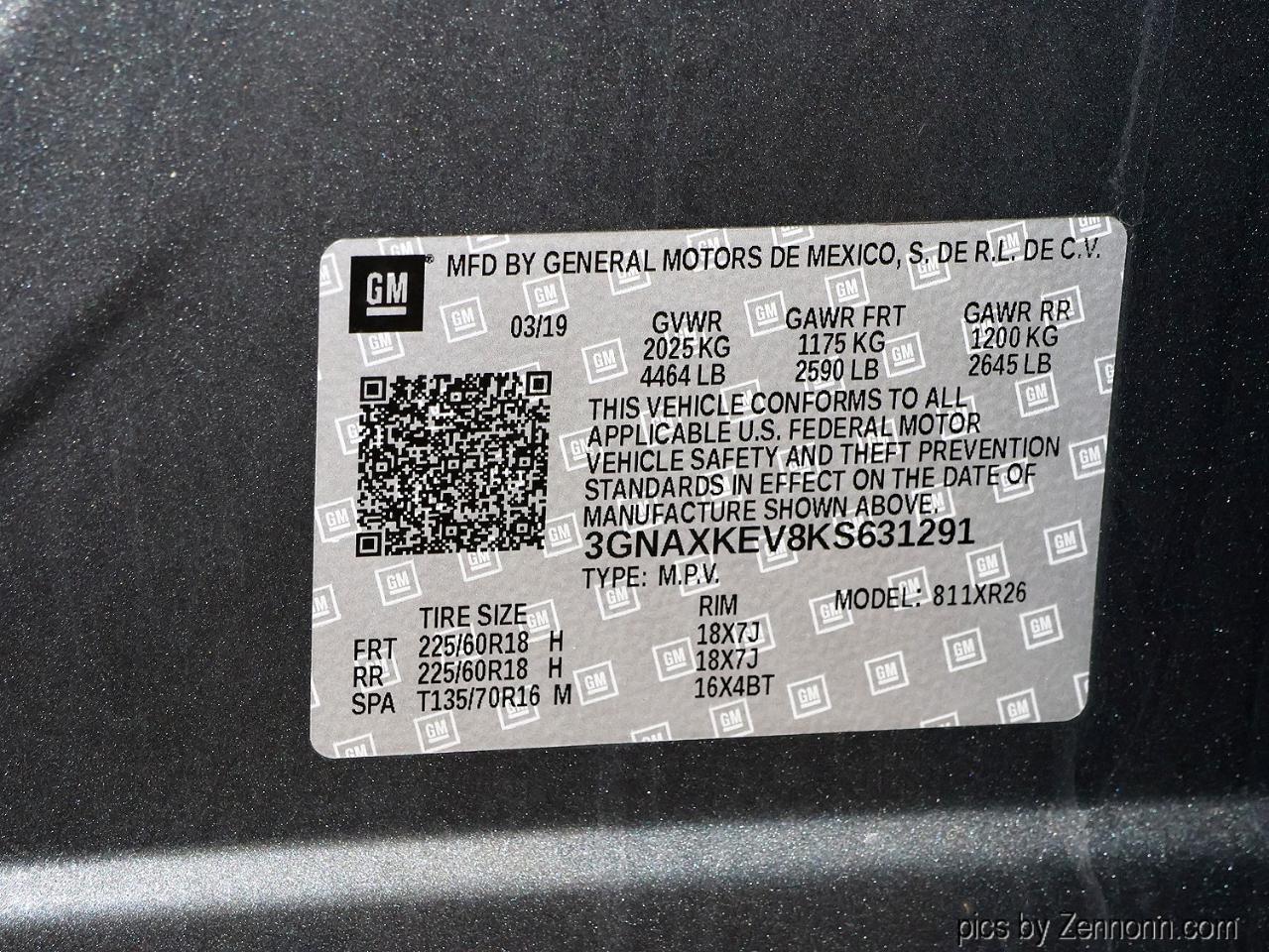 Chevrolet Equinox FWD 4dr LT w/1LT 2019