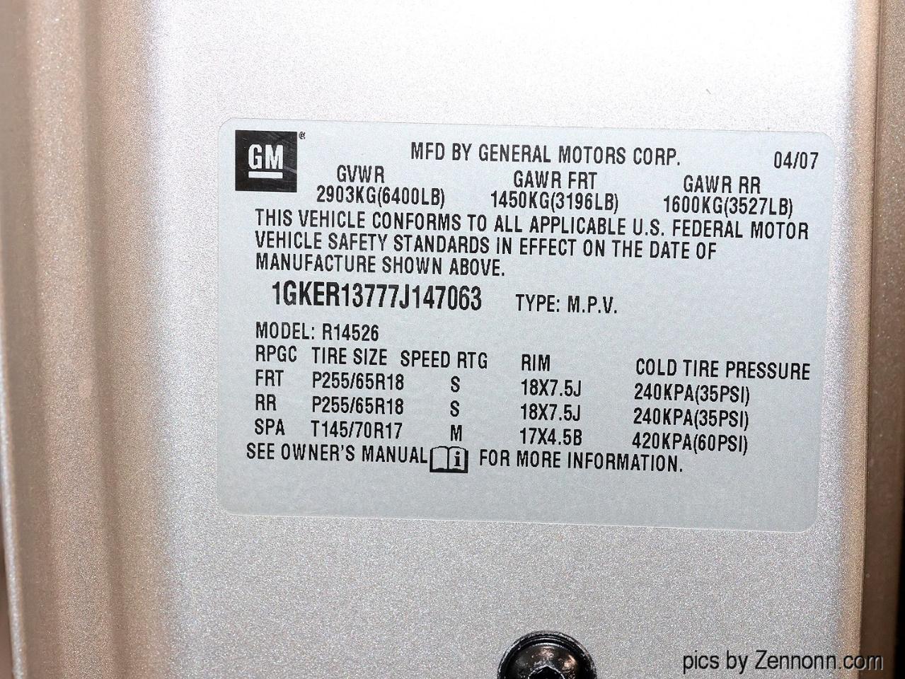 GMC Acadia FWD 4dr SLE 2007
