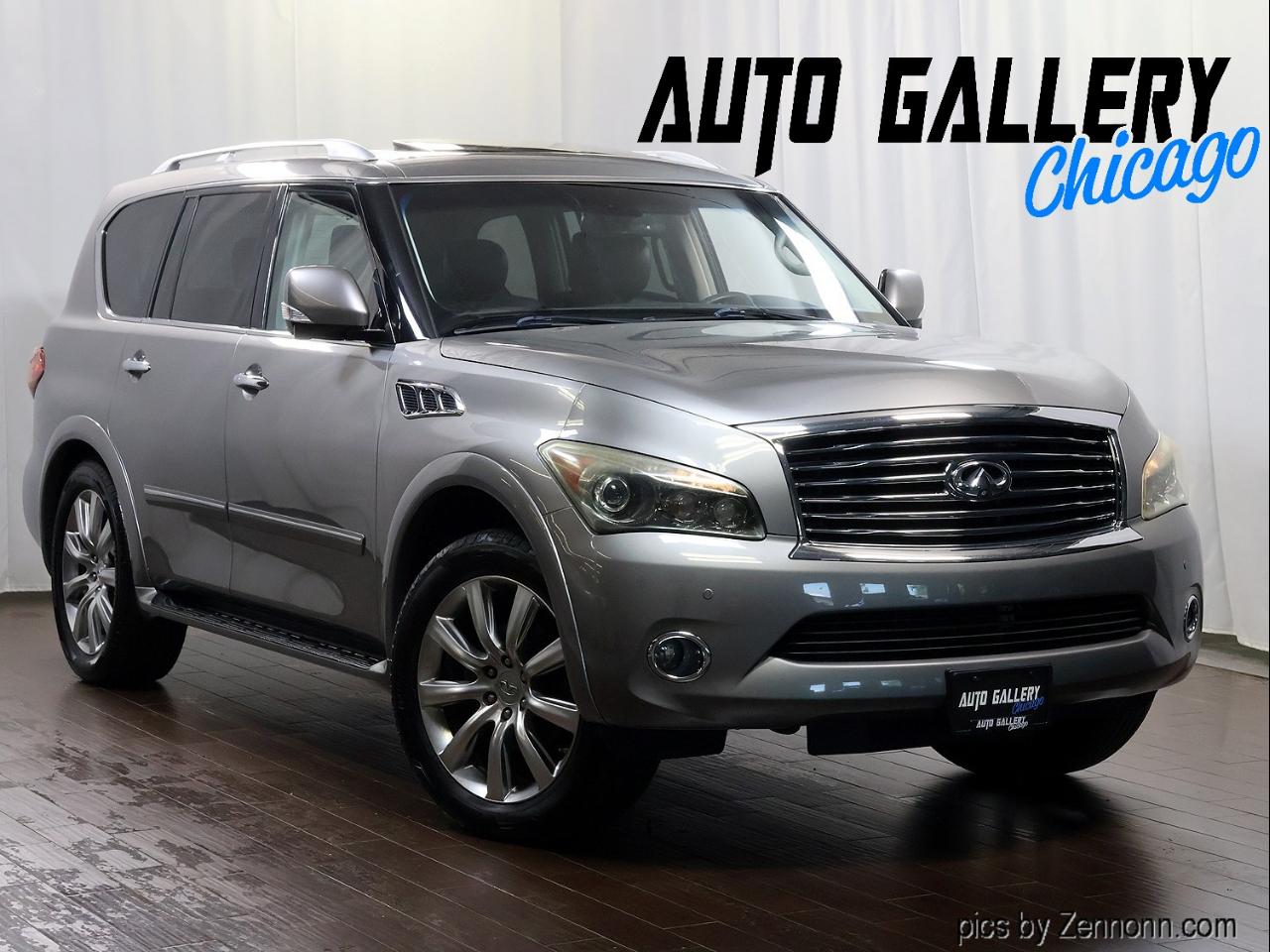 Silver 2012 INFINITI QX56 SUV / Crossover Four-Wheel Drive Automatic