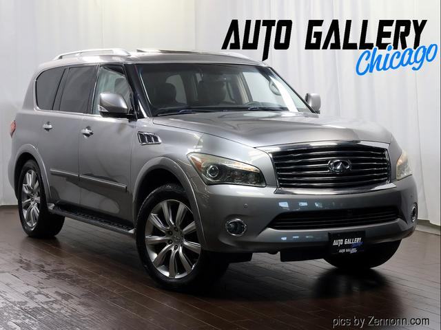 Silver 2012 INFINITI QX56 SUV / Crossover Four-Wheel Drive Automatic
