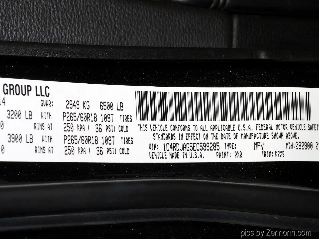 Dodge Durango AWD 4dr SXT 2014