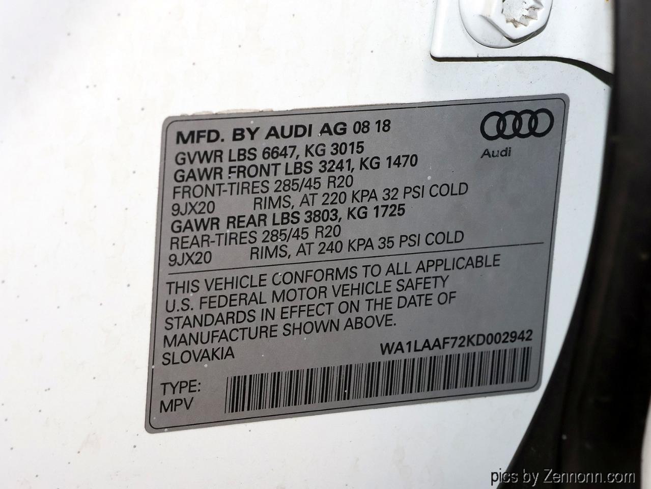 Audi Q7 SE Premium Plus 55 TFSI quattro 2019