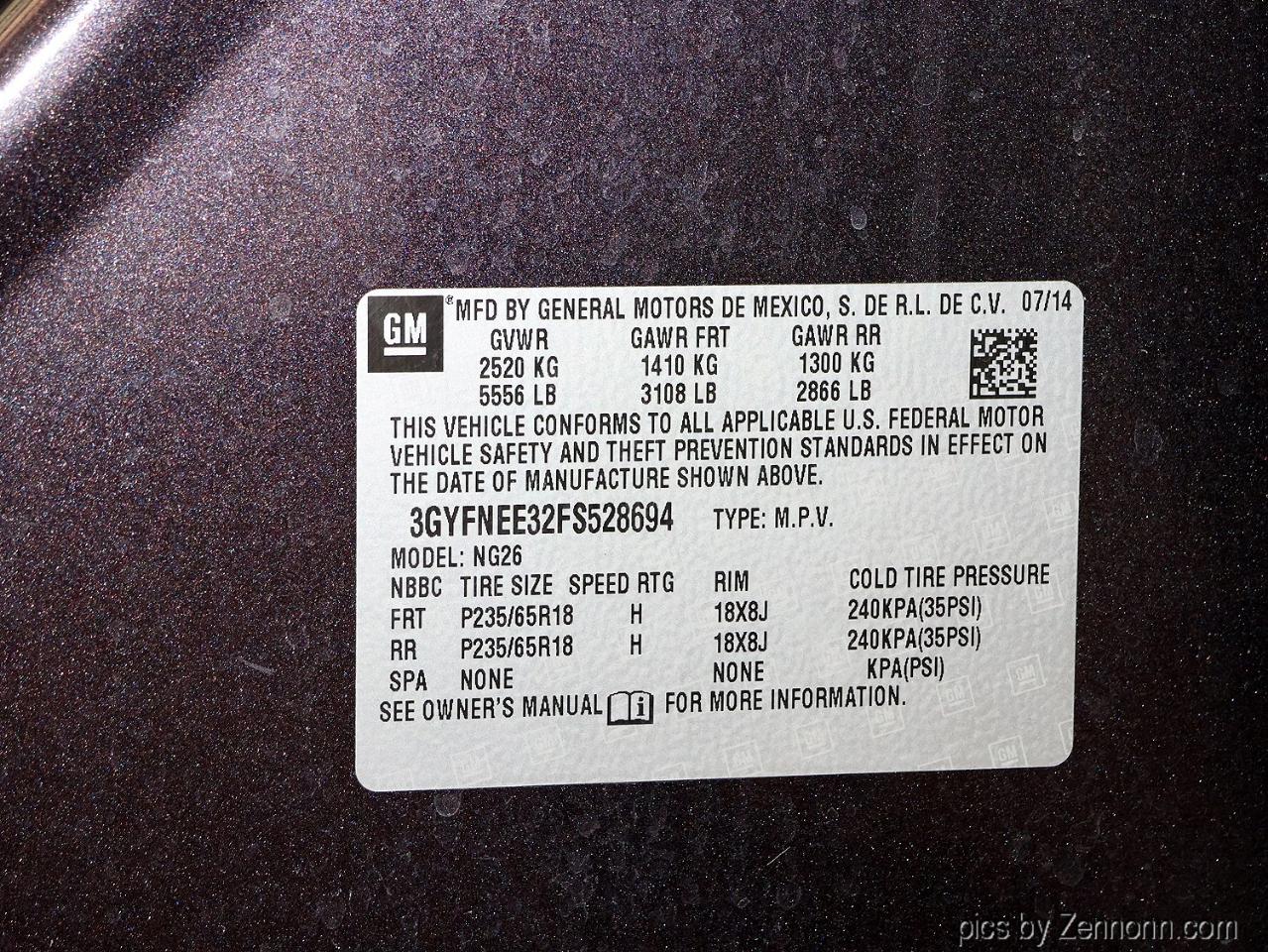 Cadillac SRX AWD 4dr Luxury Collection 2015