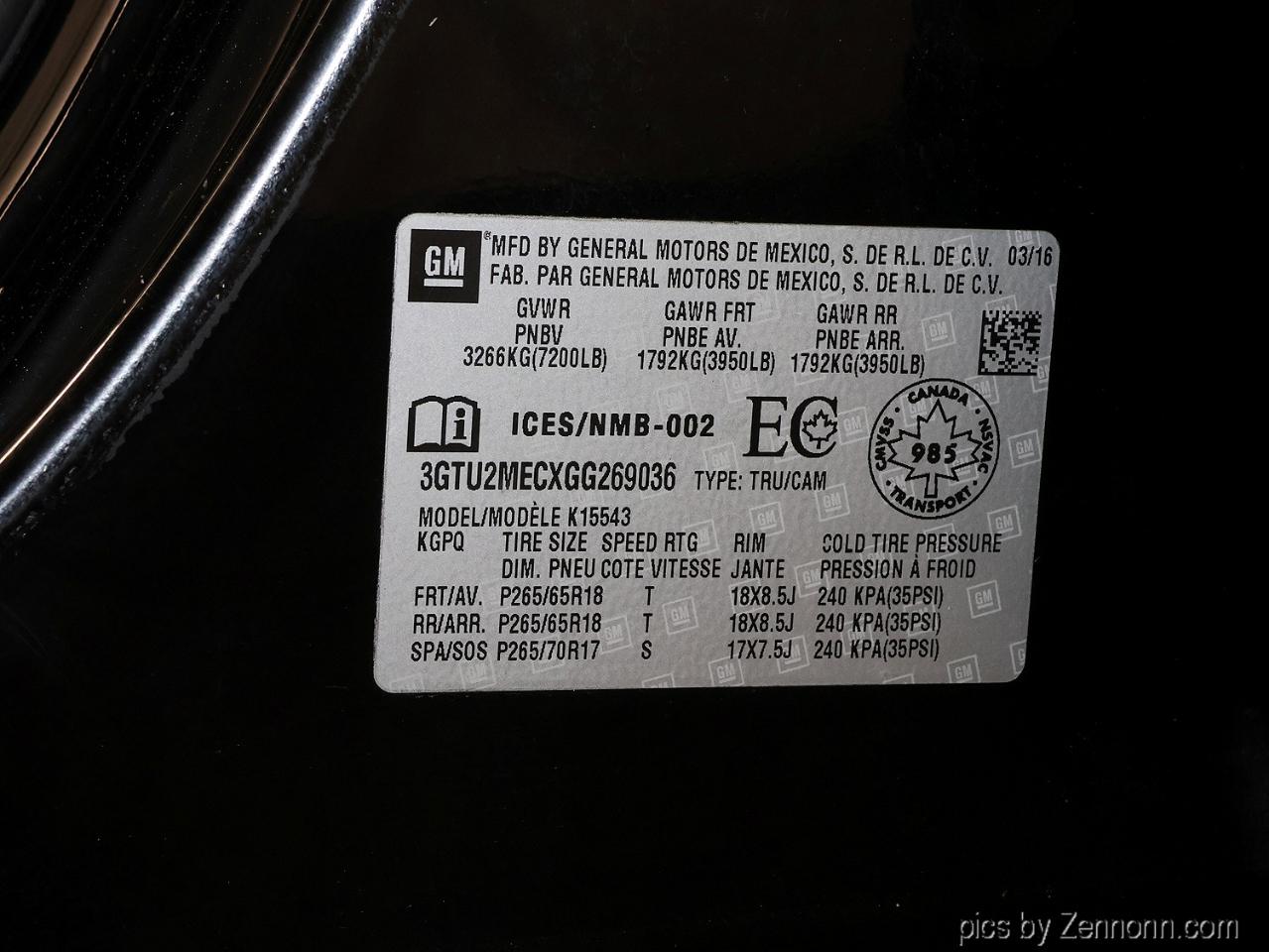 GMC Sierra 1500 4WD Crew Cab 143.5" SLE 2016
