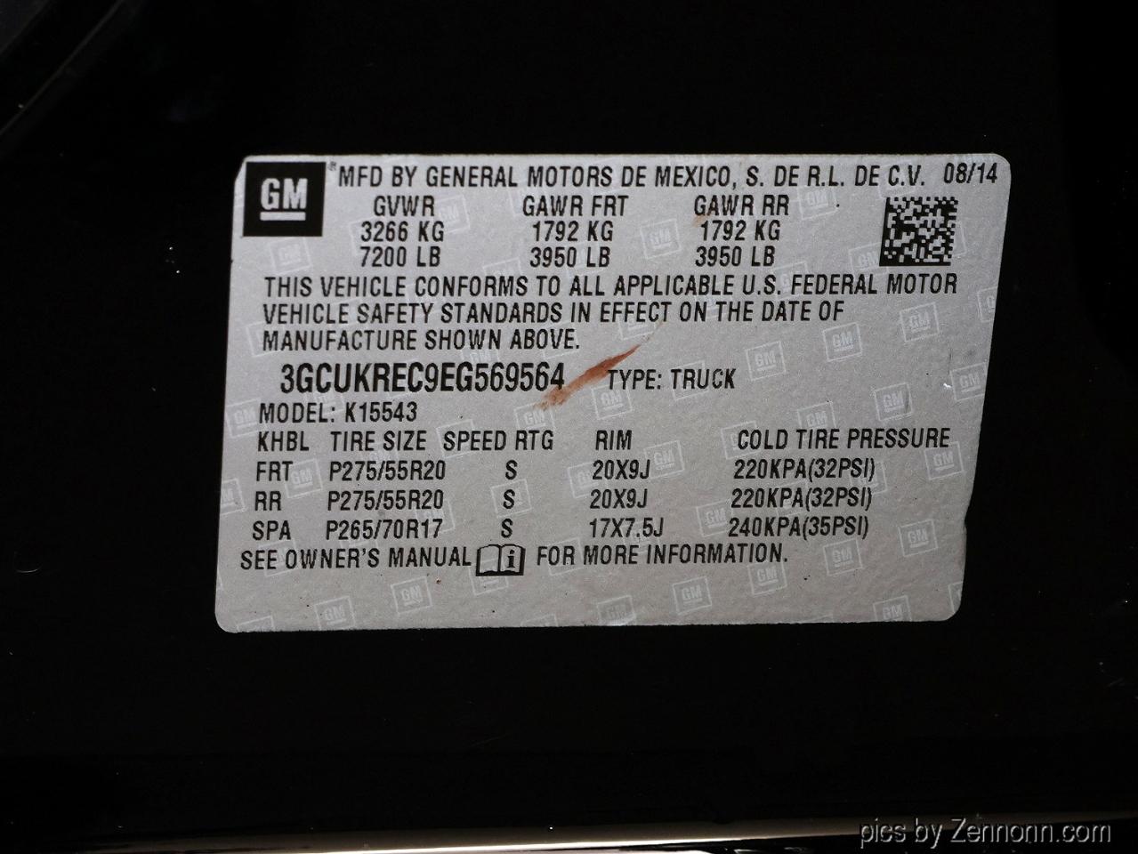 Chevrolet Silverado 1500 4WD Crew Cab 143.5" LT w/1LT 2014