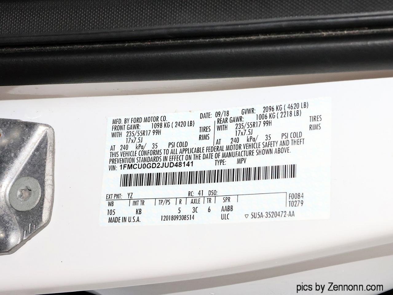 Ford Escape SE FWD 2018