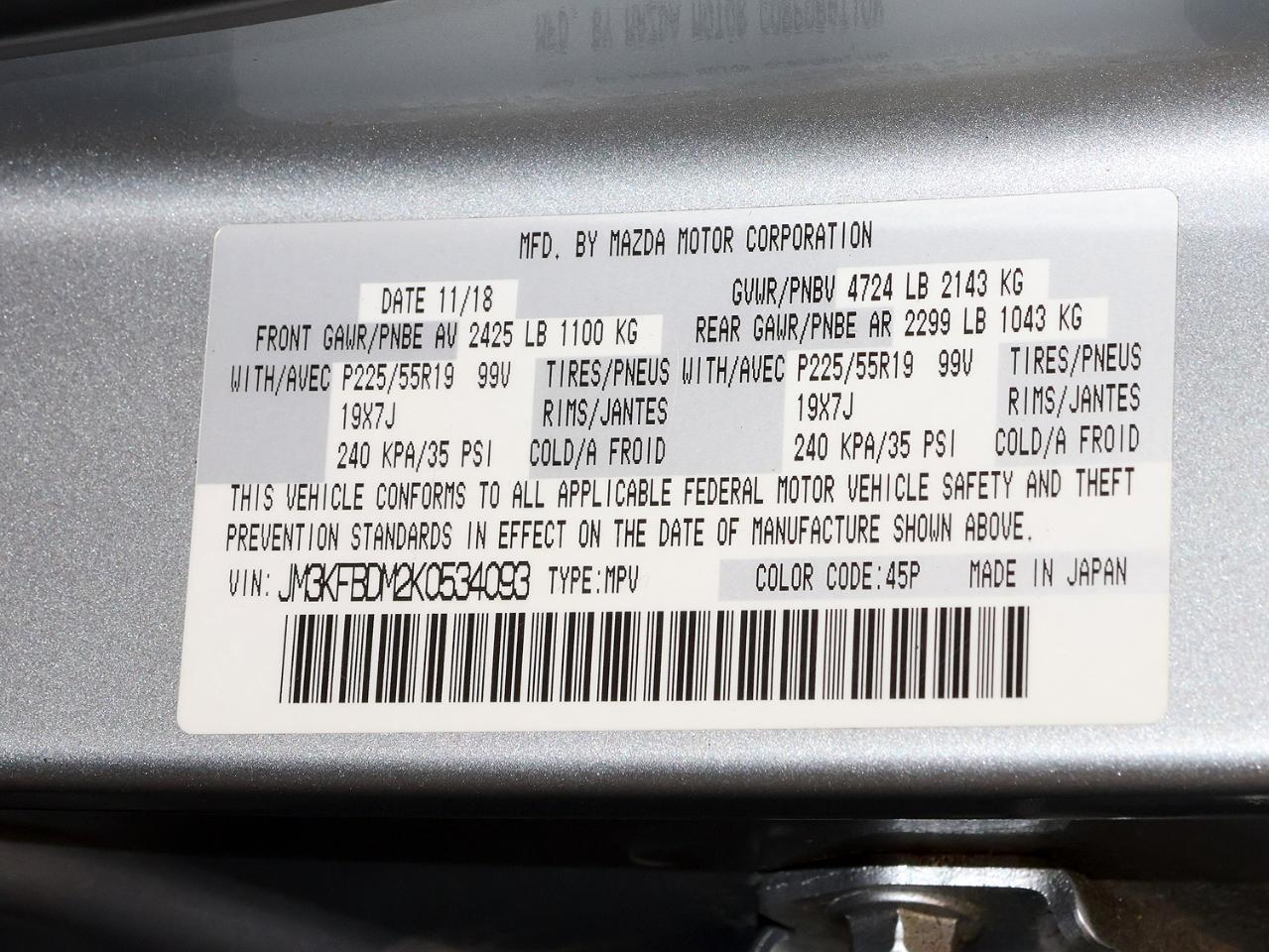 Mazda CX-5 Grand Touring AWD 2019