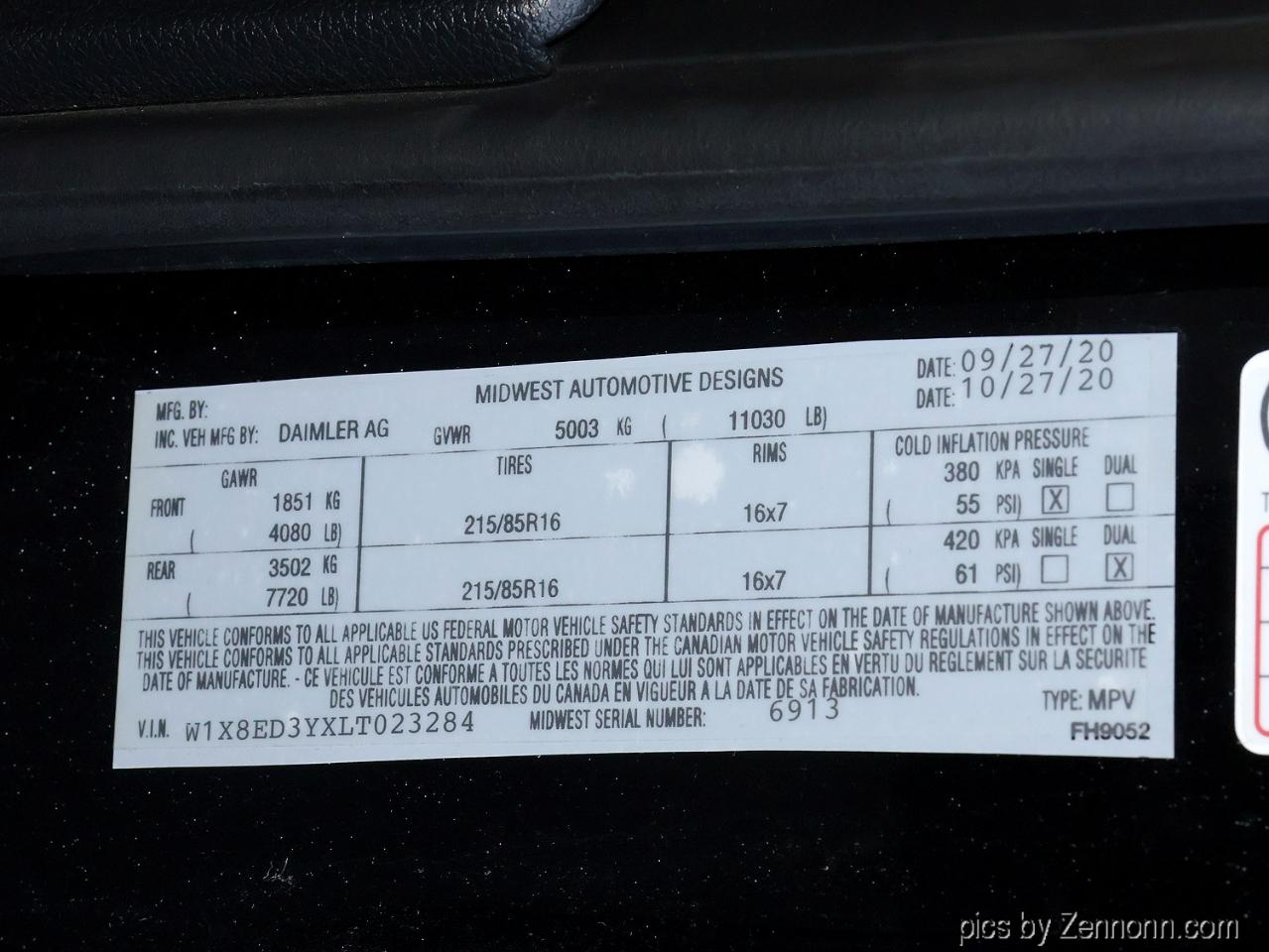 Mercedes-Benz Sprinter 3500  2020