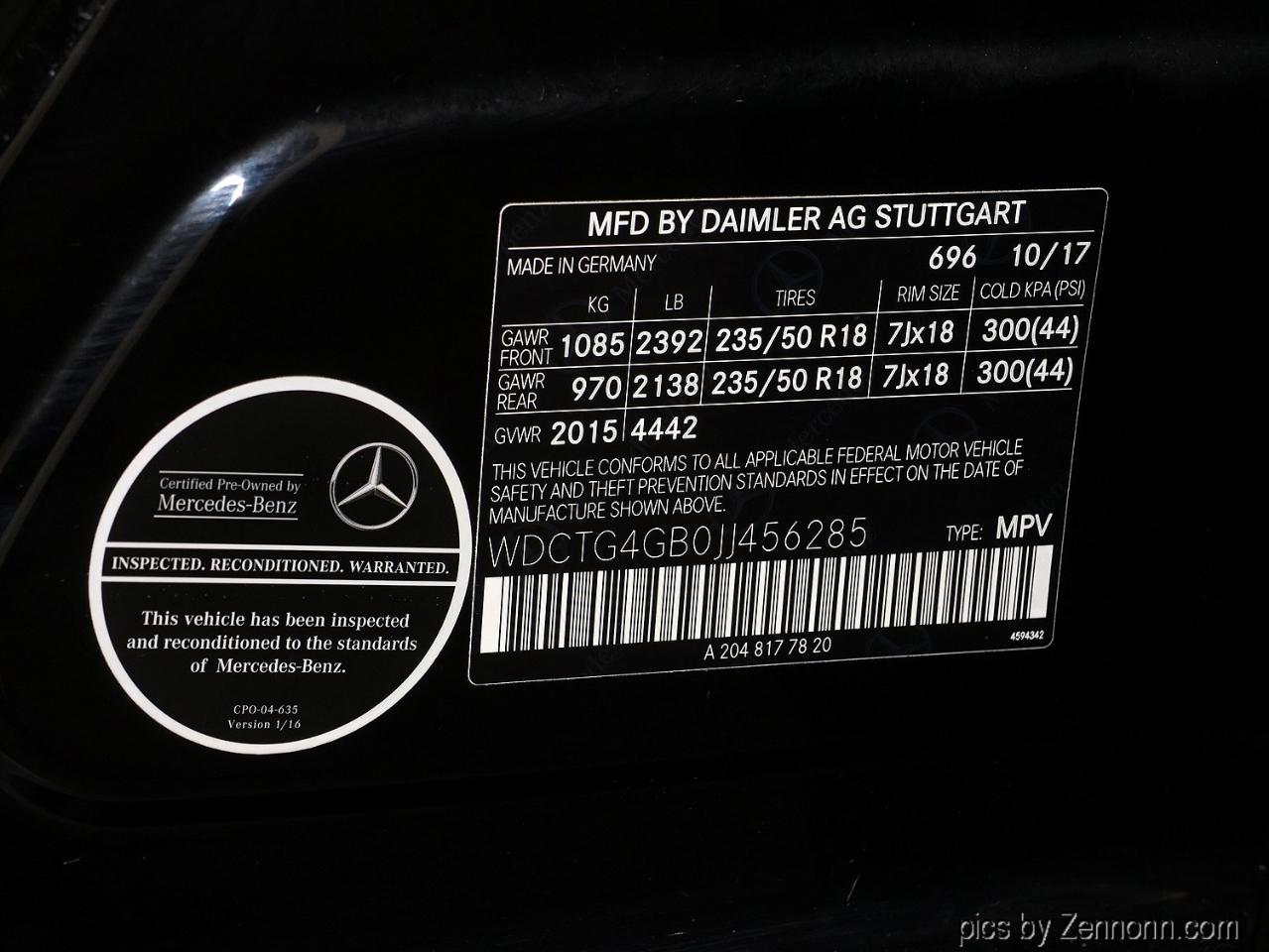 Mercedes-Benz GLA GLA 250 4MATIC SUV 2018