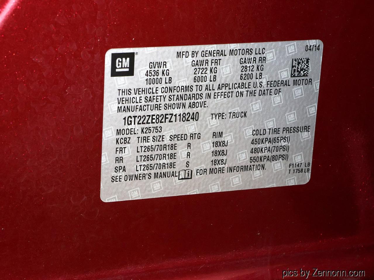 GMC Sierra 2500HD 4WD Double Cab 144.2" SLT 2015