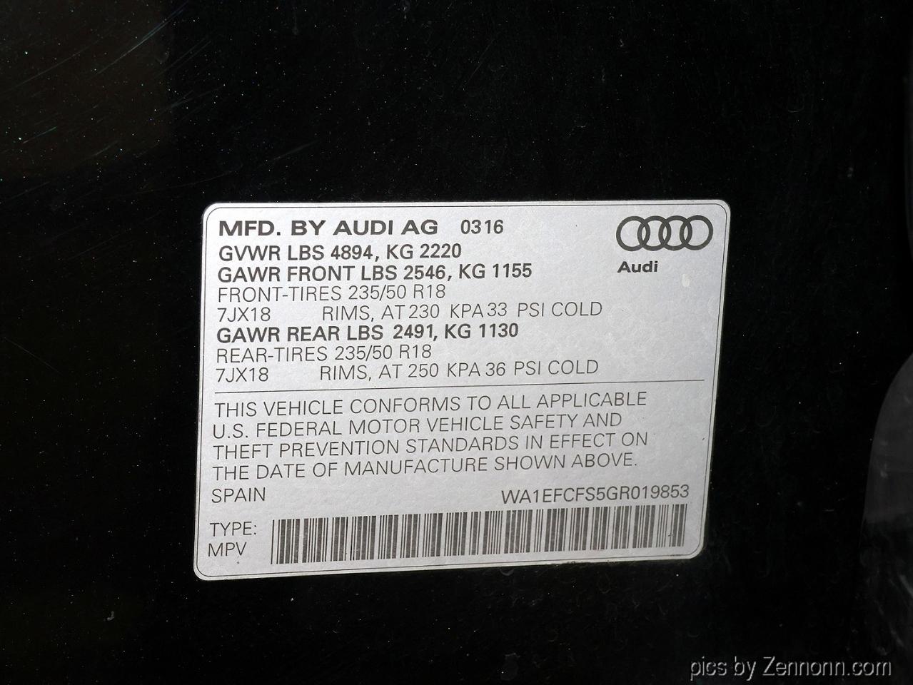 Audi Q3 quattro 4dr Premium Plus 2016