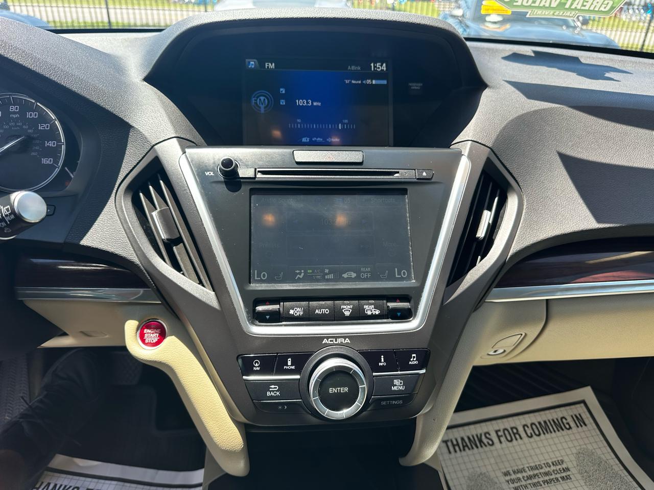 Acura MDX SH-AWD 6-Spd AT w/Tech Package 2014