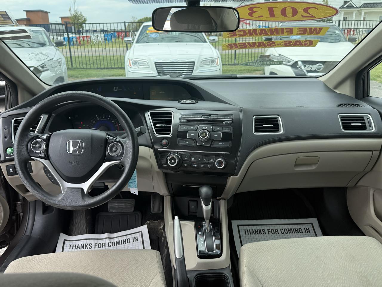Honda Civic LX Sedan 5-Speed AT 2013