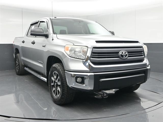 Silver 2015 Toyota Tundra SR5 CrewMax 5.7L 4WD Pickup Truck Four-Wheel Drive Automatic
