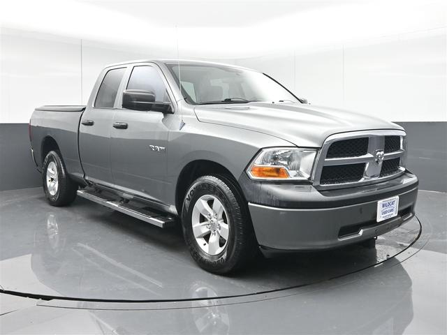 Gray 2010 Dodge RAM 1500 ST Quad Cab 4WD Pickup Truck Four-Wheel Drive Automatic