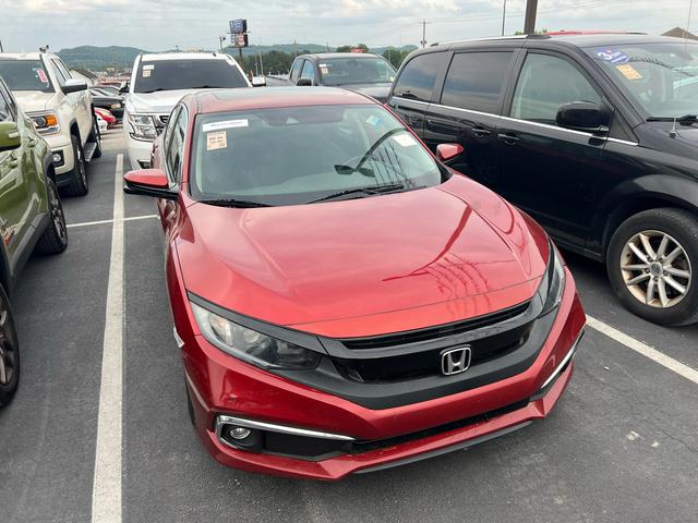Red 2019 Honda Civic EX FWD Sedan Front-Wheel Drive Automatic
