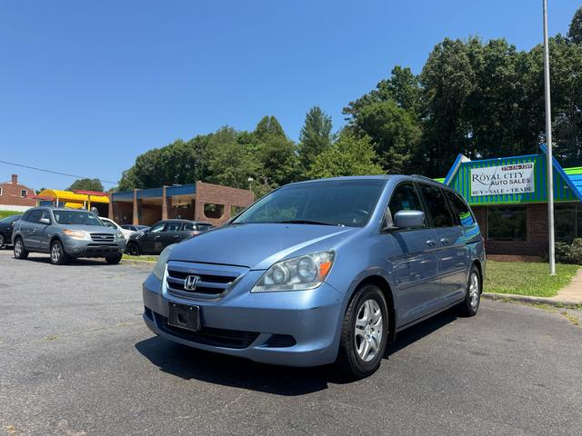 Blue 2007 Honda Odyssey Minivan Front-Wheel Drive Automatic