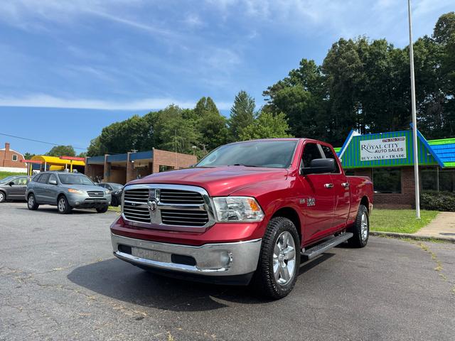 Red (Burgundy) 2013 RAM 1500 Pickup Truck Four-Wheel Drive Automatic