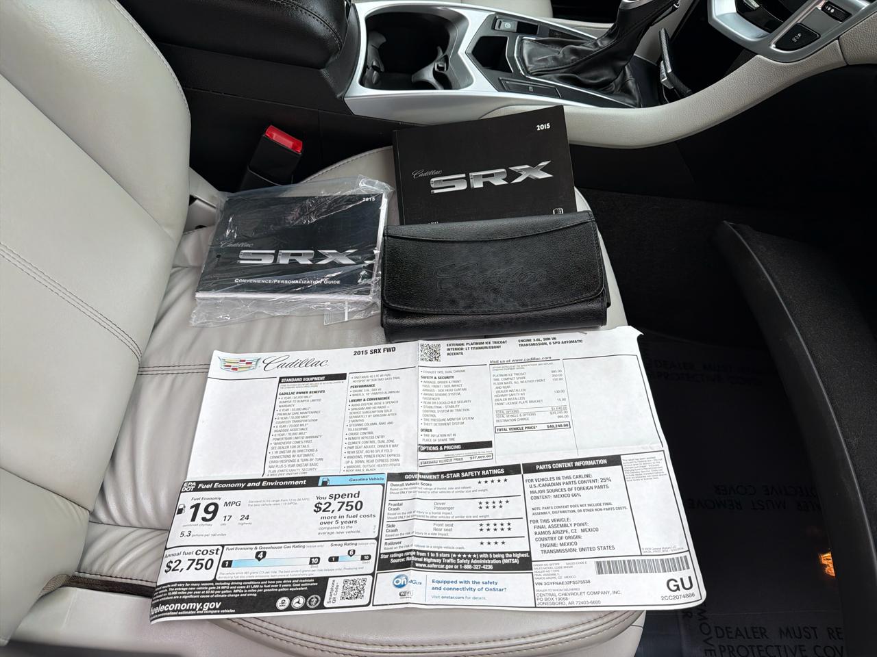 Cadillac SRX FWD 4dr Luxury Collection 2015