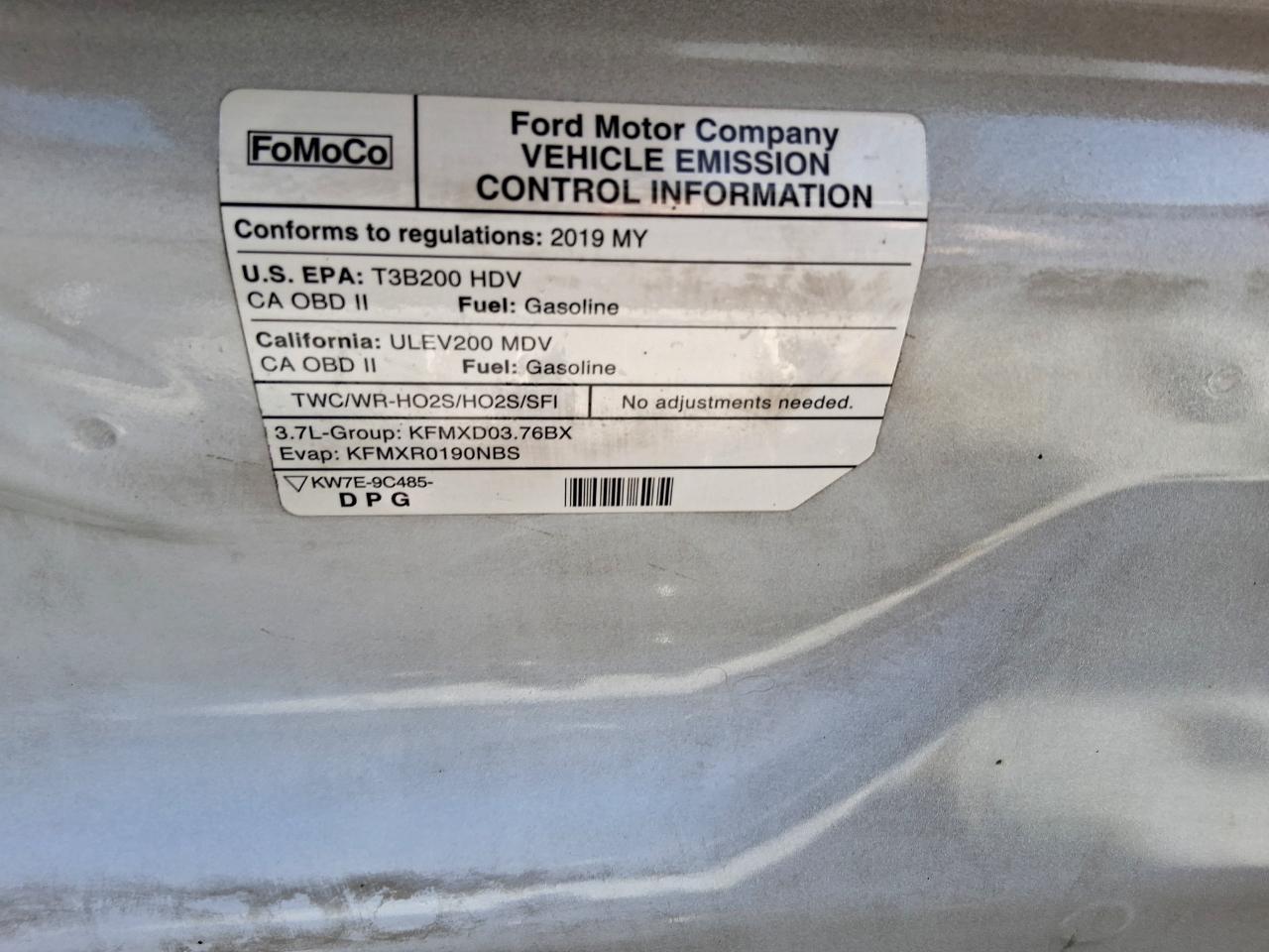 Ford Transit 150 Van Low Roof 60/40 Pass. 148-in. WB 2019