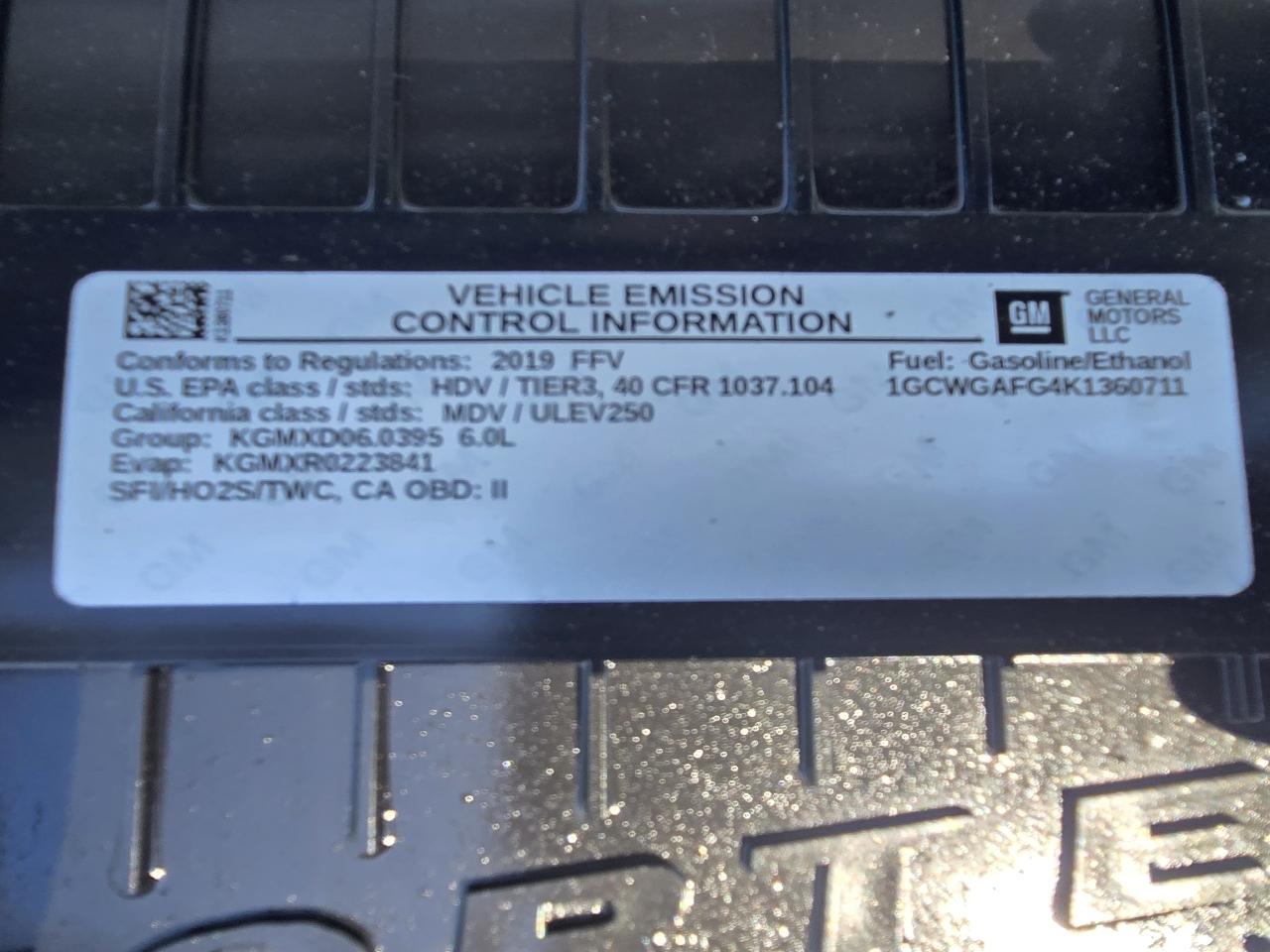 Chevrolet Express 2500 Cargo 2019