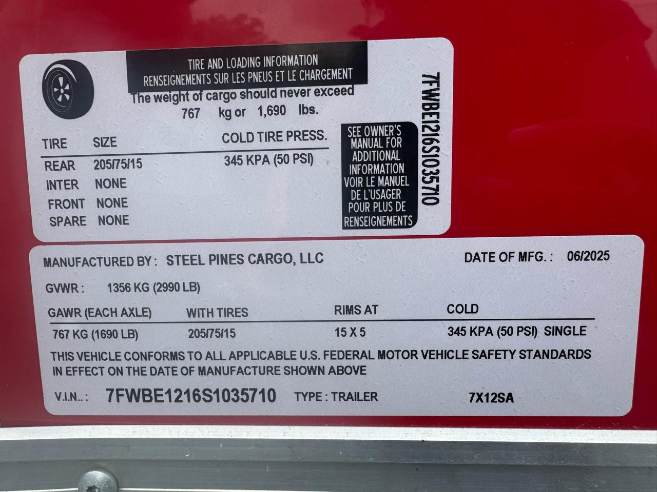 Steel Pines Cargo  2025