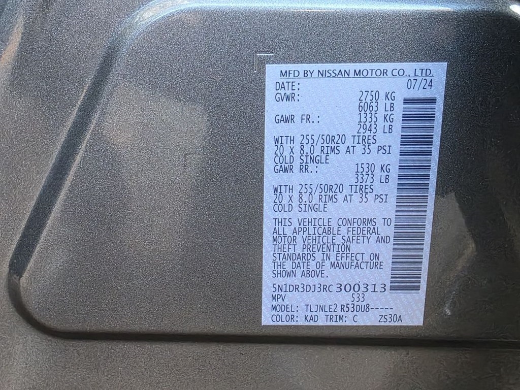 Nissan Pathfinder Platinum 4WD 2024