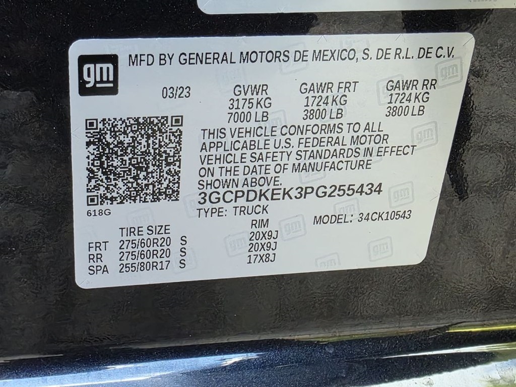 Chevrolet Silverado 1500 4WD Crew Cab 147" LT w/2FL 2023