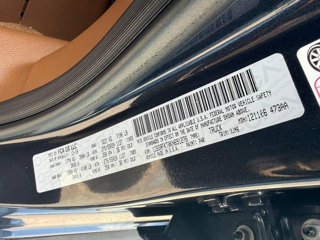 RAM 1500 Longhorn 4x4 Crew Cab 5'7" Box 2019