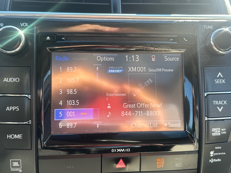 Toyota Camry XLE 2016