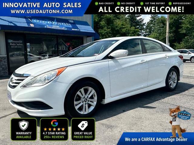 White 2014 Hyundai Sonata Sedan Front-Wheel Drive 6-Speed Automatic