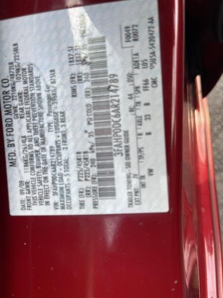 Ford Fusion V6 Sport AWD 2010