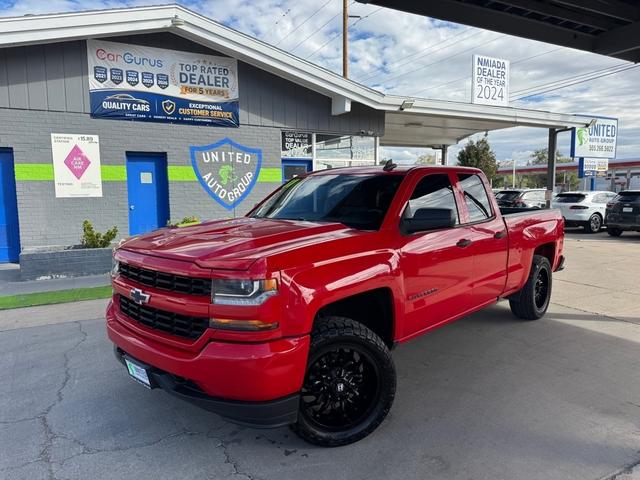 Red 2017 Chevrolet Silverado 1500 Pickup Truck Four-Wheel Drive Automatic