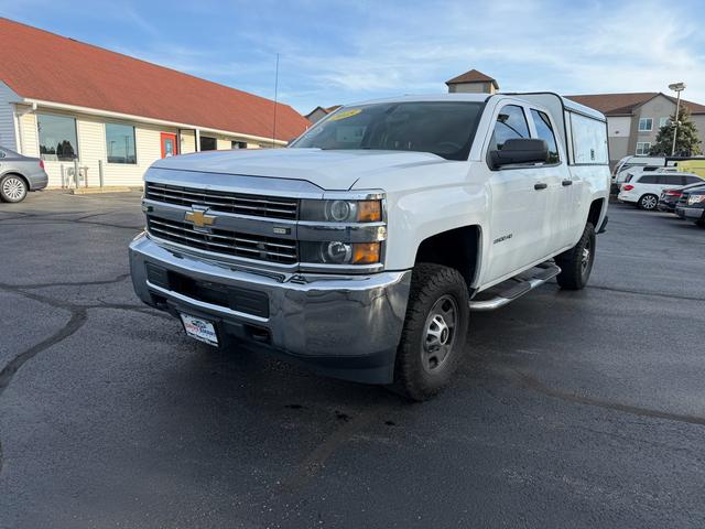 White 2015 Chevrolet Silverado 2500HD Work Truck Double Cab RWD Pickup Truck 4X2 Automatic
