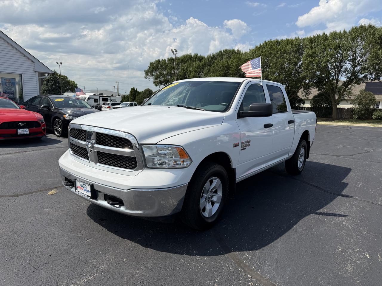 White 2019 RAM 1500 Pickup Truck Four-Wheel Drive Automatic