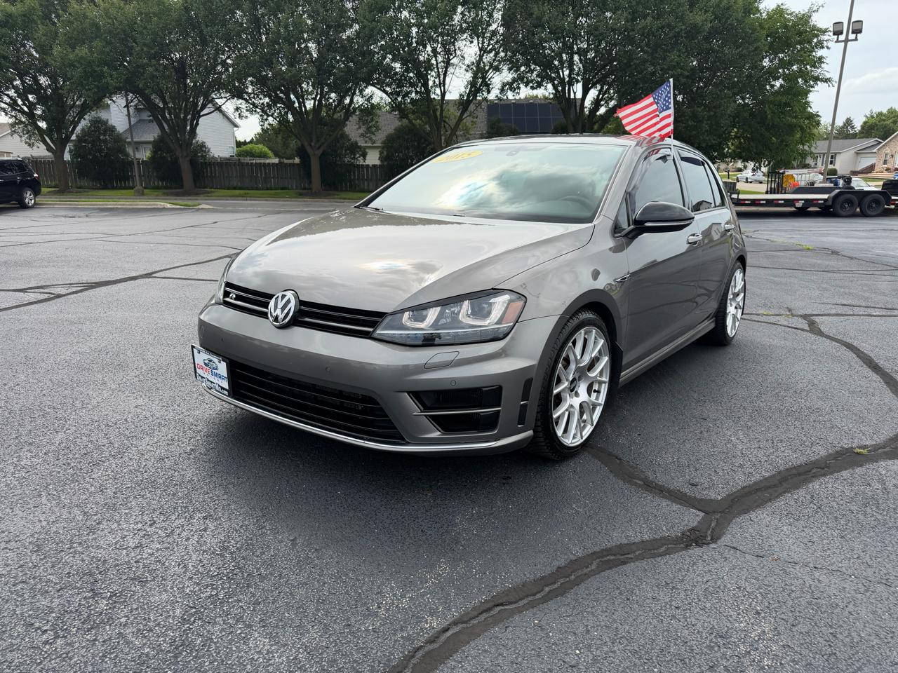 Gray 2015 Volkswagen Golf R Hatchback All-Wheel Drive Automatic