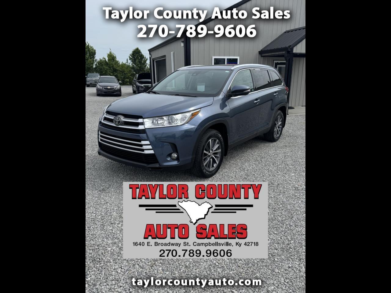 Toyota Highlander XLE AWD V6 2019