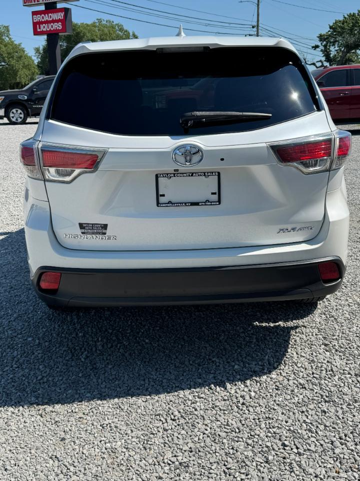 Toyota Highlander XLE AWD V6 2016