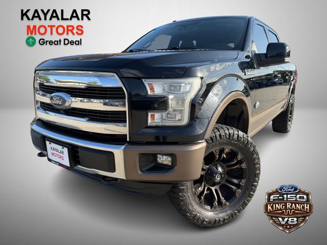 Black 2016 Ford F-150 Pickup Truck Four-Wheel Drive Automatic