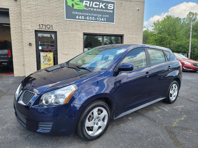 Blue 2010 Pontiac Vibe Hatchback Front-Wheel Drive Automatic