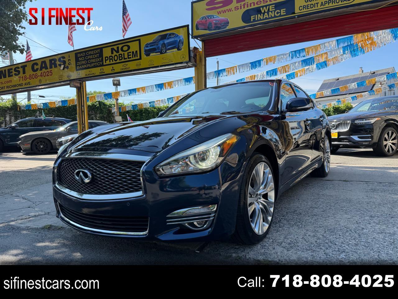 Blue 2017 INFINITI Q70 Sedan All-Wheel Drive Automatic
